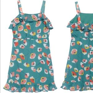 Tricia Girl size 12 green floral dress